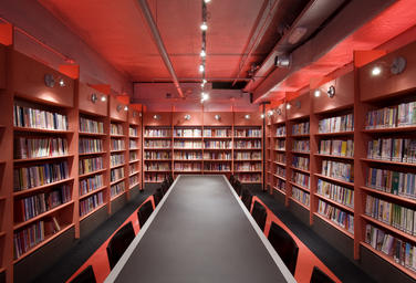 Media library, Delft  –  red room