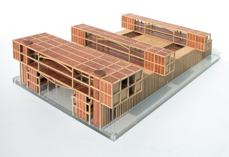 Library and City archive, Dendermonde, BE  –  Scale model