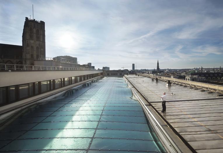 Nationale Bank van België, Brussel  –  Nieuwe glazen dak